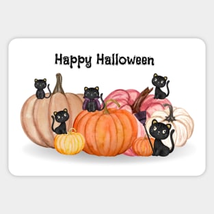 Cute Black Halloween Cats Sticker